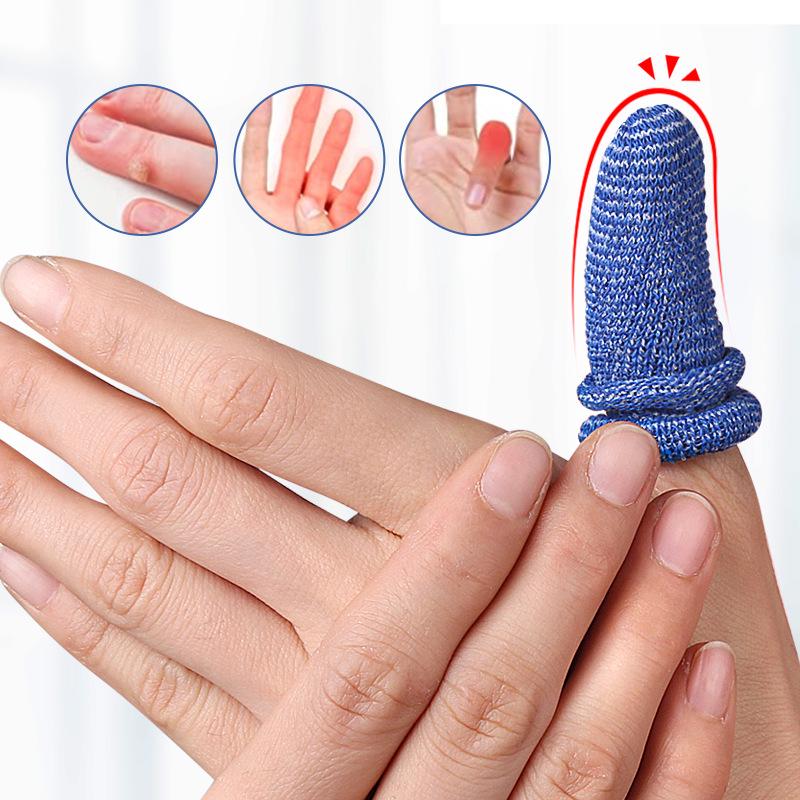 Breathable Tubular Finger Protector with Soft Rebound & Supportive Bandage for Sports