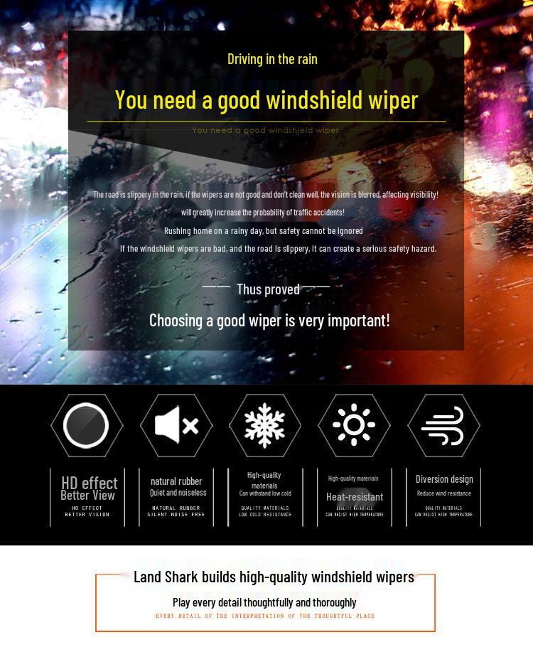 Compatible with Ruichi EC35 and EC31 Universal Wiper Blade Rubber Strip