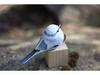Hand-Carved Wooden Bird Ornament: Cute, Simple Healing Gift