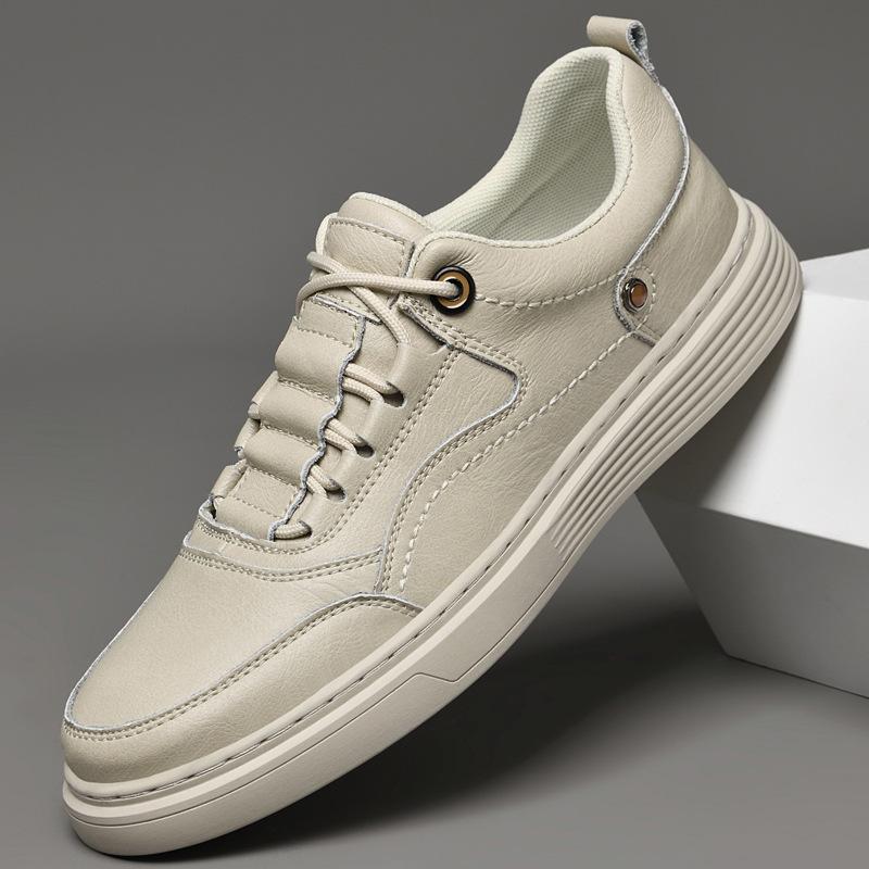 Men's shoes business casual leather shoes men's Korean version soft sole British style breathable fashion sports casual board shoes men
