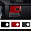 Car Co-pilot Glove Box Switch Button Panel Carbon Fiber Sticker For Mercedes-Benz G-CLASS W463 2013-2018 Car Accessories