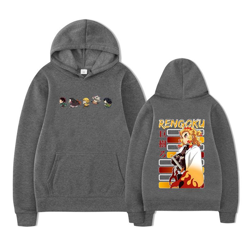 Autumn Anjuro Bakugou Hoodies Men Women Fashion High Street Sweatshirts Vintage Pullovers Tanjiro Hoodie Oversized Tops