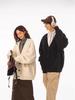 Trendy Japanese-Style V-Neck Knit Cardigan - Autumn/Winter Loose Fit Sweater for Couples