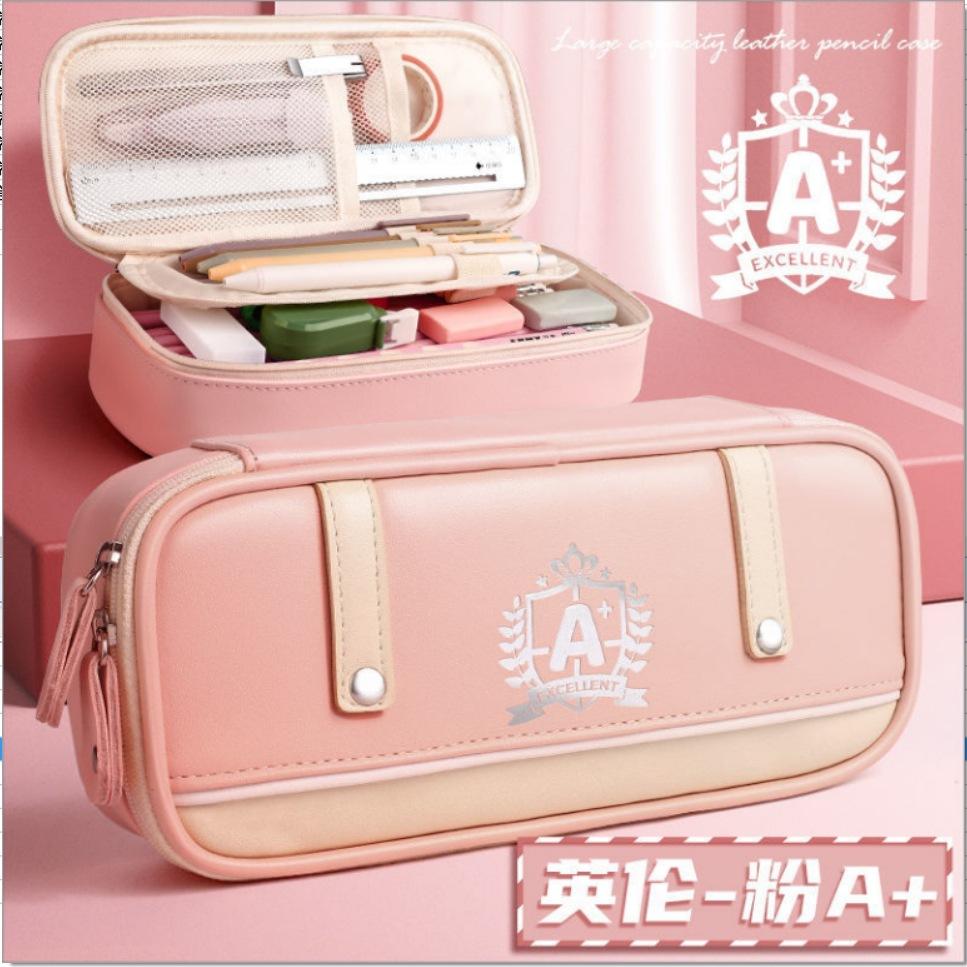 

2025 новый пенал для мальчика простой пенал в стиле ретро большой вместимости для учеников средней школы