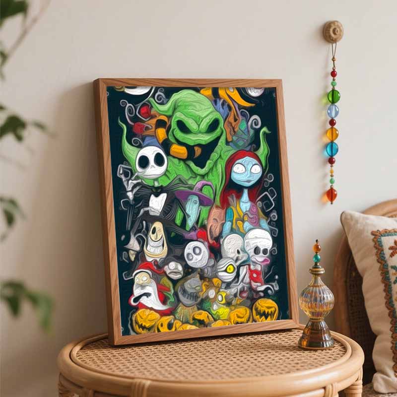 Disney The Nightmare Before Christmas Oil Painting Digital Painting Art Kit Handmade Diy Painting Home Decoration Gift