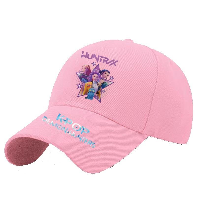 Kpop Hexe Jagd Mädchen Baseballkappe Student Frühling und Sommer Farbe Herren und Damen Baseballkappe Outdoor Western Stil All-Match Original Hut