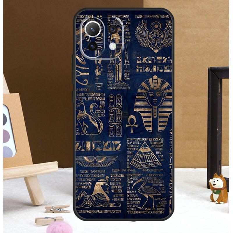 Ancient Egyptian Hieroglyphic Case For POCO X6 Pro M6 X3 X4 X5 F3 F5 M5s Xiaomi 13 14 Ultra 12 Lite 11T 12T 13T Pro Cover