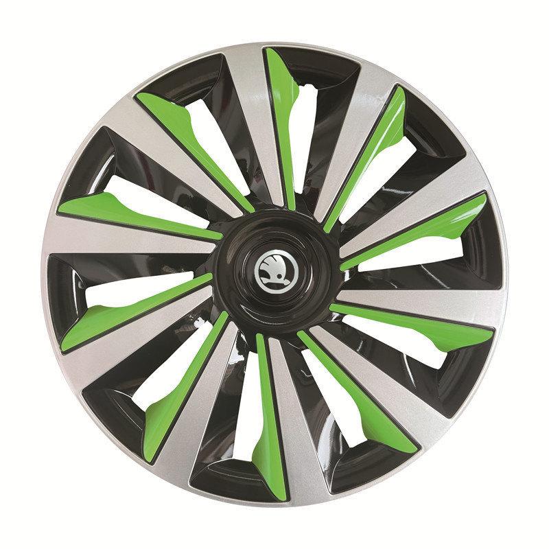 Compatible 14" Wheel Hub and Tire Caps for Volkswagen Skoda Fabia/Rapid Steel Rims