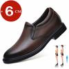 Fashion Elevator Loafers Wedding Men Leather Shoes Business British Formal Dress Shoes Height Increase Insole 6CM Lift Plus Size 35-47