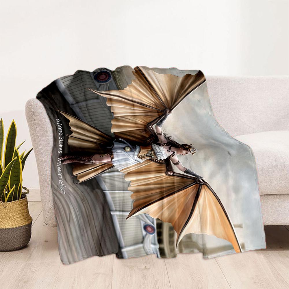 Gothic Style Blanket Soft Warm Cozy Perfect for Chair Bedding Livingroom for All Seasons Playful Design Gift for Travel Home Birthdays