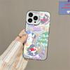 New Christmas puppy iPhone 16 Pro Max phone case, dual-layer colored silver, 14/13 inches, drop protection.