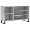 Shoe Rack Concrete Grey 102 X 36 X 60 Cm Particleboard