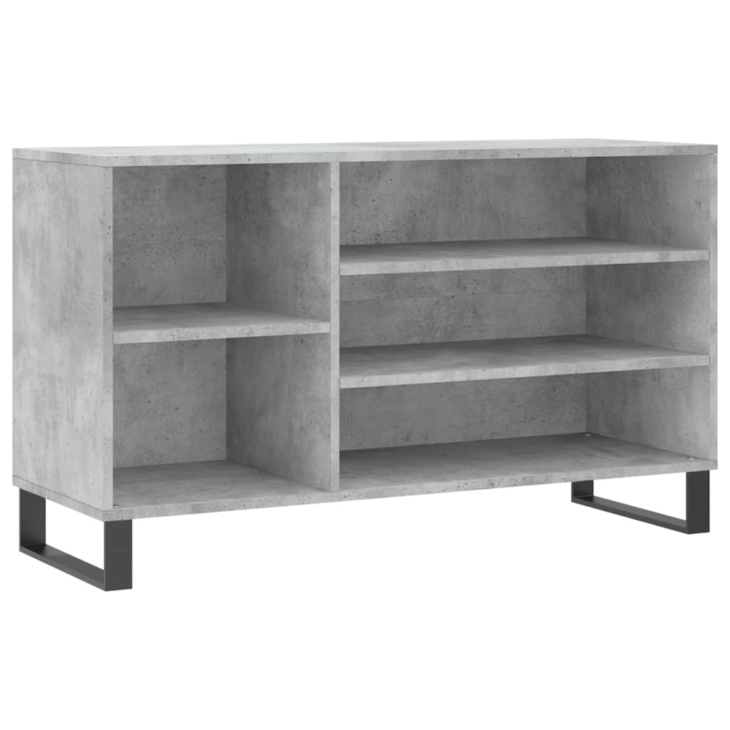 Shoe Rack Concrete Grey 102 x 36 x 60 cm Particleboard