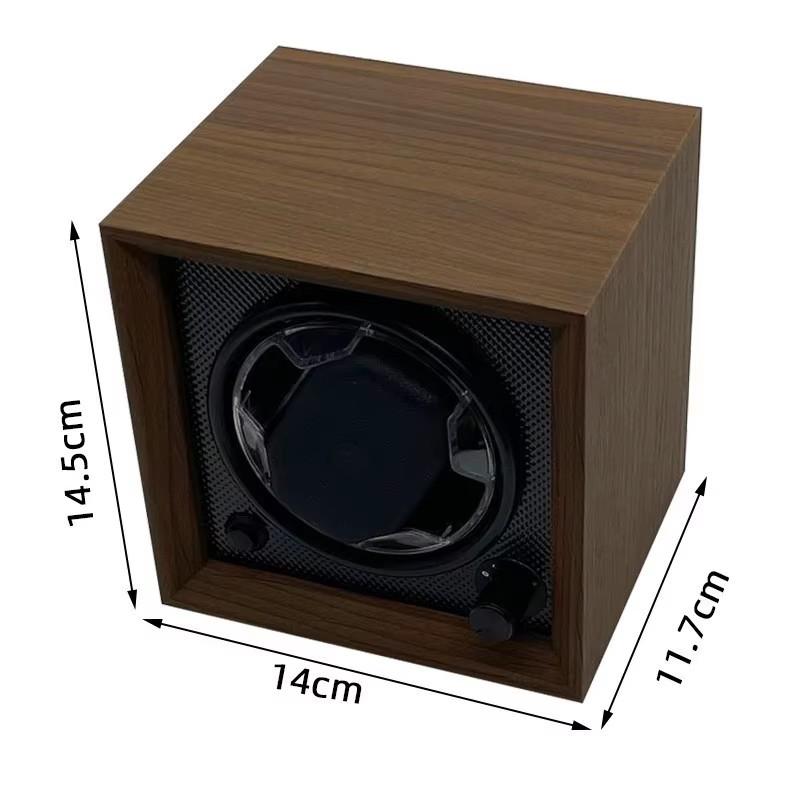 FRUCASE Wooden Watch Winder for Automatic Watches 2 Rolex Box Jewelry Display Collector Storage with Light