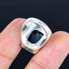 Natural Labradorite Gemstone Men's Ring Handcrafted 925 Sterling Silver Square Cabochon Ring Statement Jewelry Gift for Him