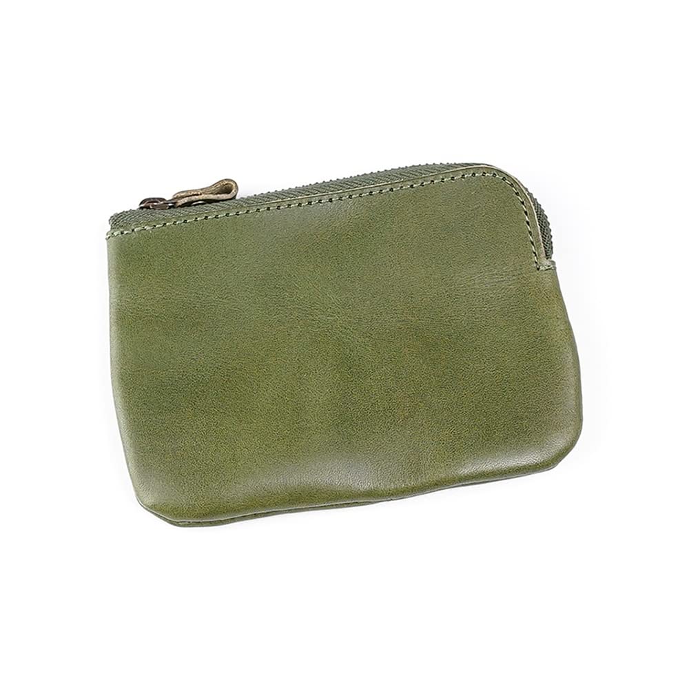

pot Made in Japan Tochigi Leather Mini for and Accessories Pouch, Small, Size, Earphones, Cards, (BLPT0084) (Olive) оливковий