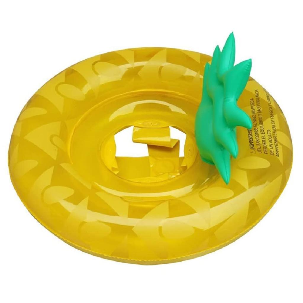 HappyHome Children's Pineapple-Shaped Float with Foot Holes, Perfect for Water Play, Kids, Babies, and BeachPool Use