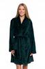 Warme Fleece Korte Badjas voor Dames Zonder Capuchon Cadeau MORAJ Groen M GROEN