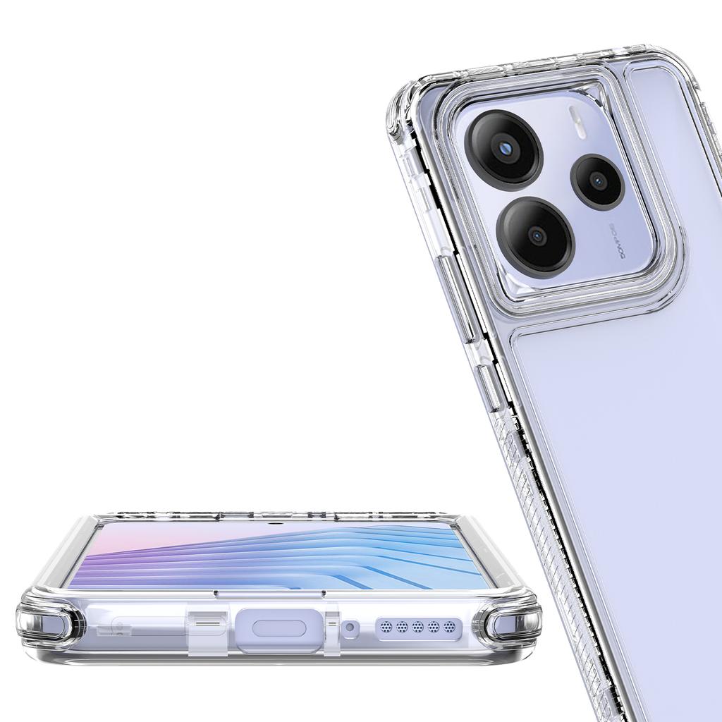 Para Xiaomi Redmi Note 14 5G Funda de Teléfono Acrílico TPU Transparente Cubierta Móvil