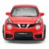 Bburago Skala Nissan Czerwony Odlewany Model Wykończony RE 1/43 Samochód Juke-R, Produkt, 18-30136