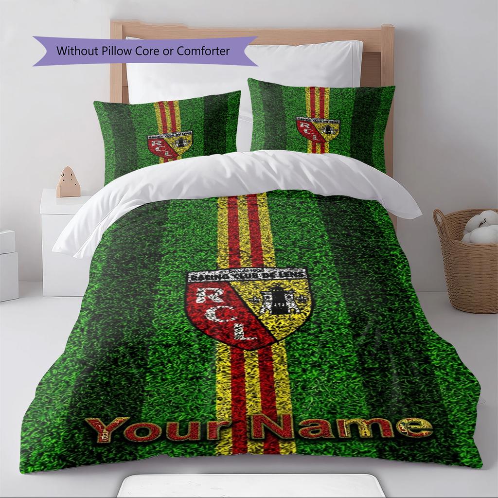 Name Custom RC Lens Pattern Bedding Set Quilt Cover Pillowcase Home Decor Gift (1 * Duvet Cover + 2 * Pillowcase, Without Core)