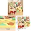 Multifunctional Montessori Busy Board Wooden Logic Thinking Toy For Toddlers
