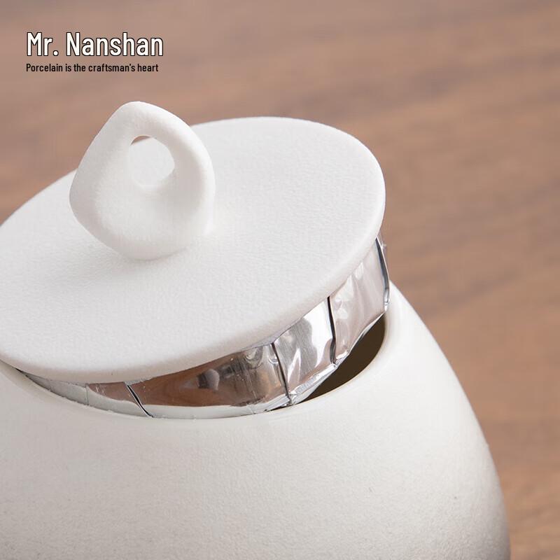 Nanshan Xiansheng Zen Black Ceramic Tea Caddy