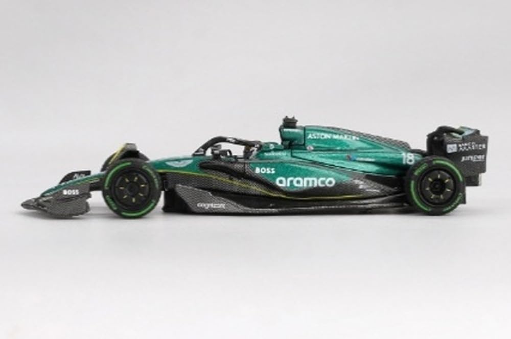 Sunrich MINI GT Aston Martin AMR24 F1 2024 Canadian Grand Prix Lance Stroll Finished Model 1/64 #18 MGT01114-L