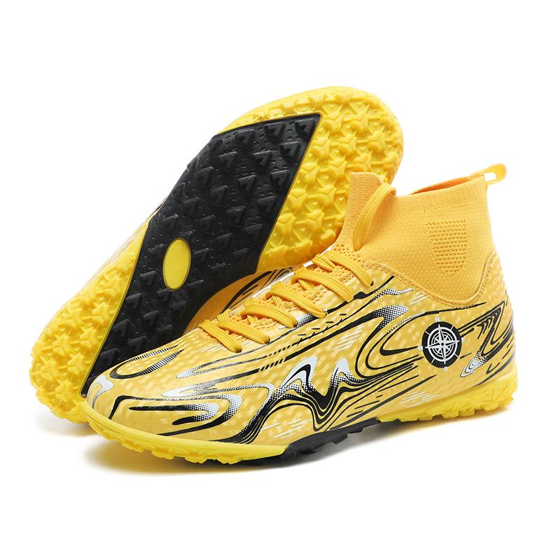 Men/Women's Football Boots Short -Nail High-top Socks Make Capital Outdoor Kids Football Sneakers For Boys