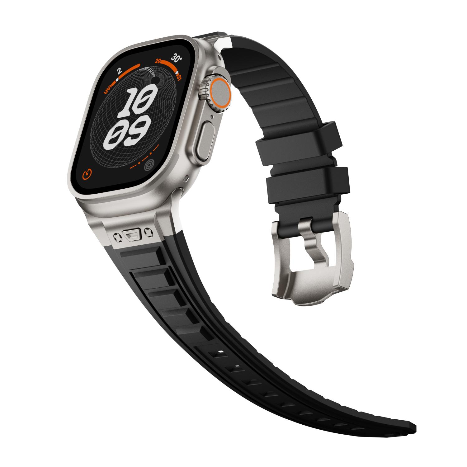 

Класичний силіконовий спортивний ремінець для Apple Watch Ultra 2/1 49 мм Series 9 8 7 45 мм 44 мм Гумка для IWatch 6 5 4 3 Se 44 ​​мм 42 мм Браслет 49mm For Ultra