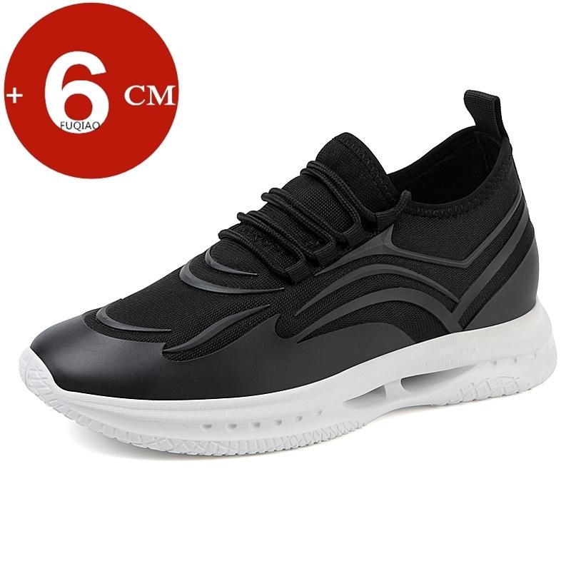 

Новые повседневные кроссовки Мужская обувь с лифтом Модная спортивная обувь со скрытыми каблуками Обувь для увеличения роста на 6 см Мужская обувь для повседневной жизни 37