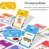 Startcan Spanish English Speaking Flash Cards for Toddlers 1 2 3 4 5 6 Audible Toys for Kids To Learn Spanish 258 Cards and 516 Words & - (Pink)