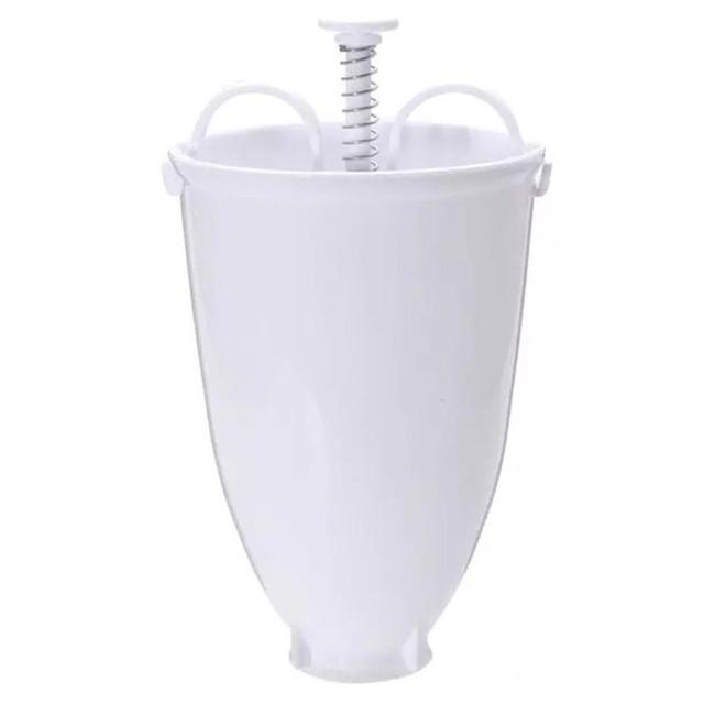 Manual Donut Maker Dispenser, Lightweight Plastic Doughnut Dropper for Deep Frying, Easy Squeeze Handle Portable Donut Making Tool