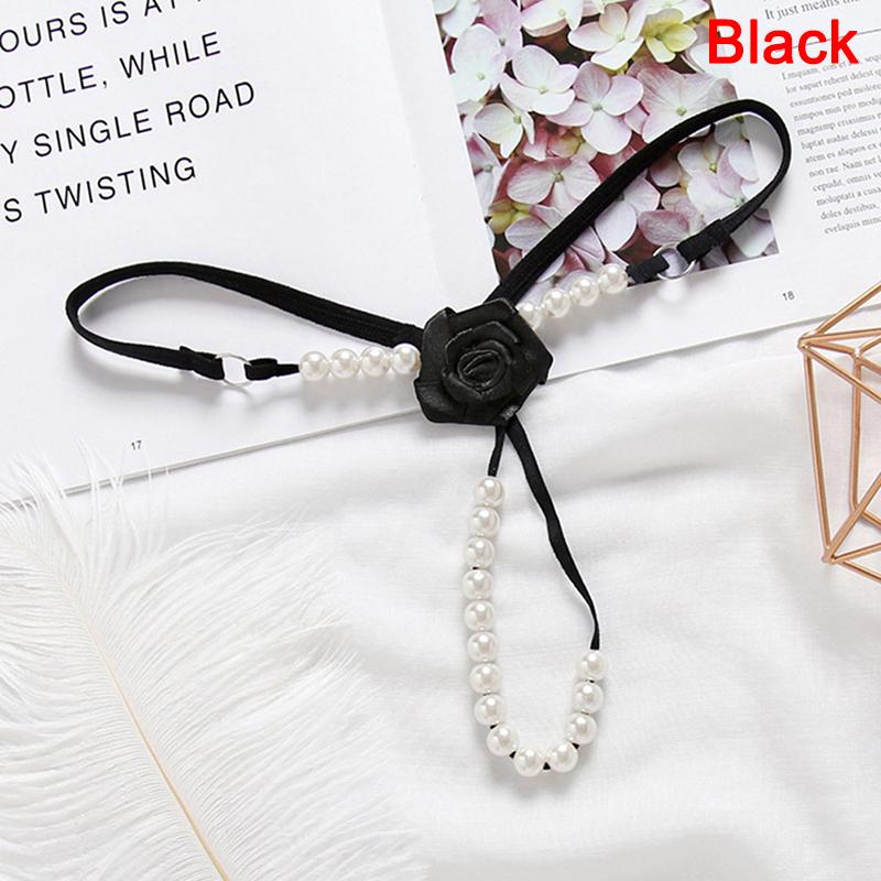 Womens Ladies Briefs Micro G-String Thongs Sexy Lingerie Underwear With Pearl