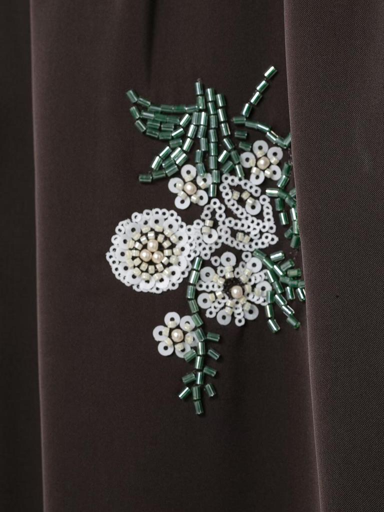 Autumn 2025 European Style Women's Mid-Length Sequin Embroidered Skirt