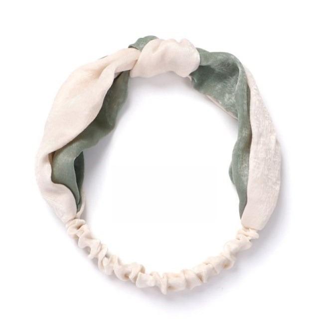 Spring and Summer Cross Elastic Headband Chiffon Silk Headband Women's Headband Hair Accessories Sports Face Wash Headgear