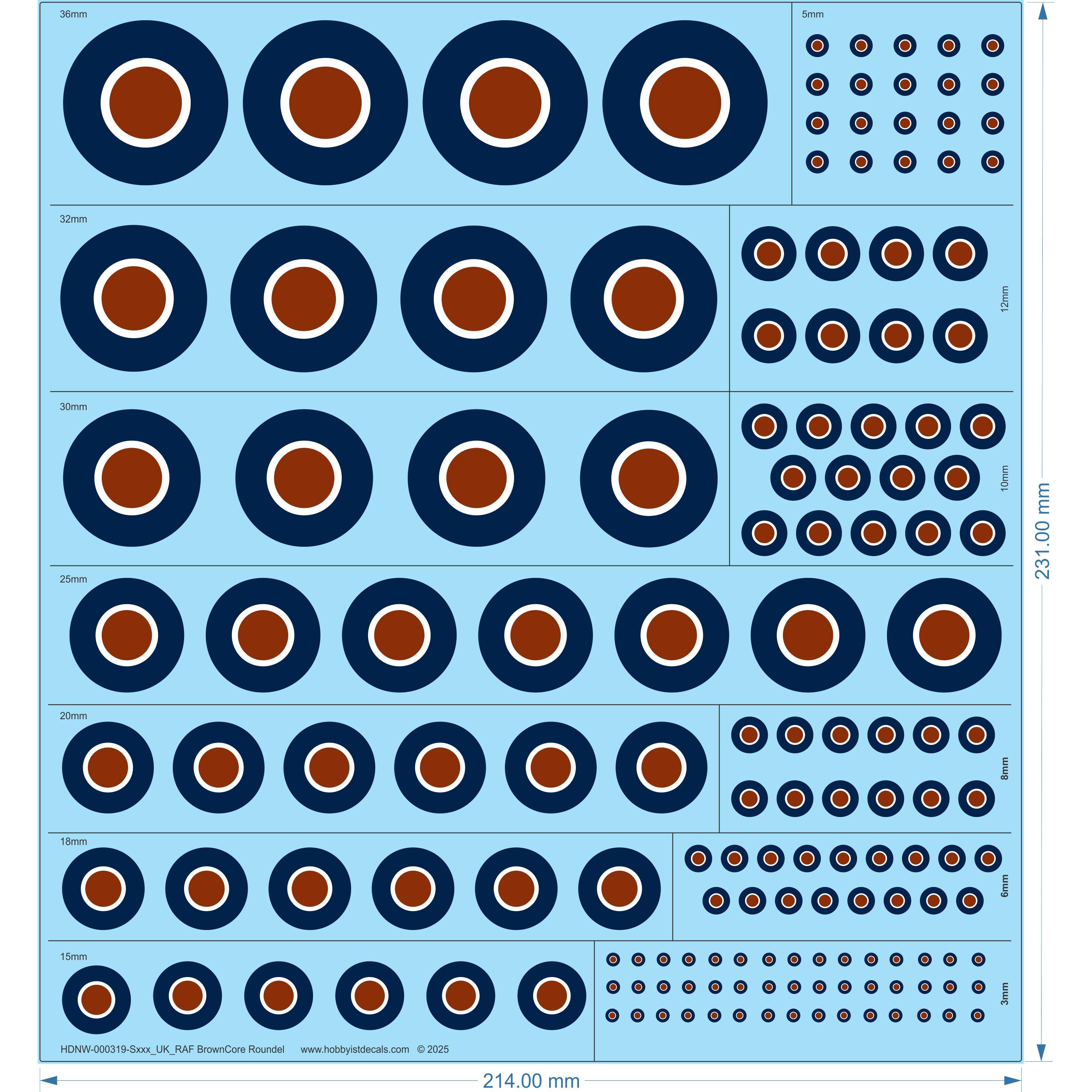 UKRAF BrownCore Roundel