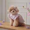 Pet Lace Dress With Hair Clips Dogs Cats Princess Style