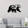 Bear and Forest Metal Wall Art Decor - Modern Art for Bedroom, Office, and Farmhouse | Stylish Fence and Wall Decorations