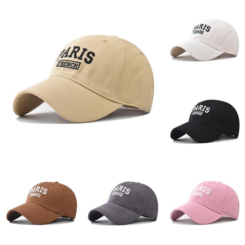Embroidered Adult Paris Baseball Hat With Adjustable Closure And Protection Sun