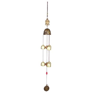 Hängendes Ornament Viel Glück Feng Shui Farbe Glocken Windspiele China Wohnkultur(Blätter)