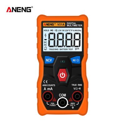 Aneg V01a  Digital Multimeter Automatic True-rms Intelligent Ncv 4000 Counts Ac/dc Voltage Current Ohm Test Tool