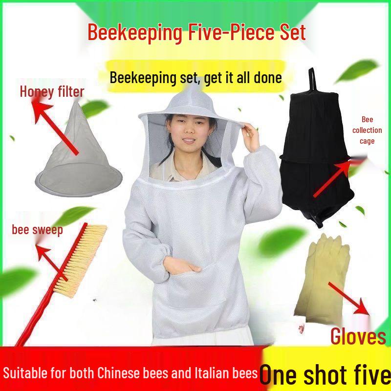 Breathable Beekeeping Suit with Sting Protection - Half-Body Coverage 3D Bee Suit Only