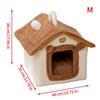 Haustier Katzenhaus Warmes Plüsch Platzsparend Winter Haustier Innenhaus Katzenhöhle Für Schlafzimmer Garage Wohnzimmer Fensterbank Balkon Spielen
