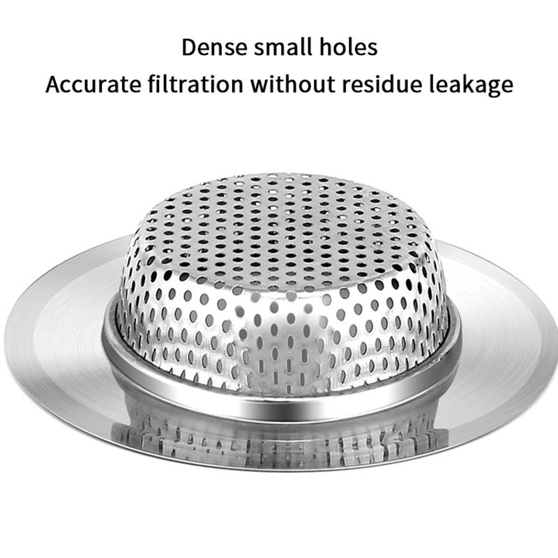 Stainless Steel Sink Filter Mesh Shower Floor Drain Hair Catcher Stopper Food Slag Drainer For Kitchen Bathroom Accessories