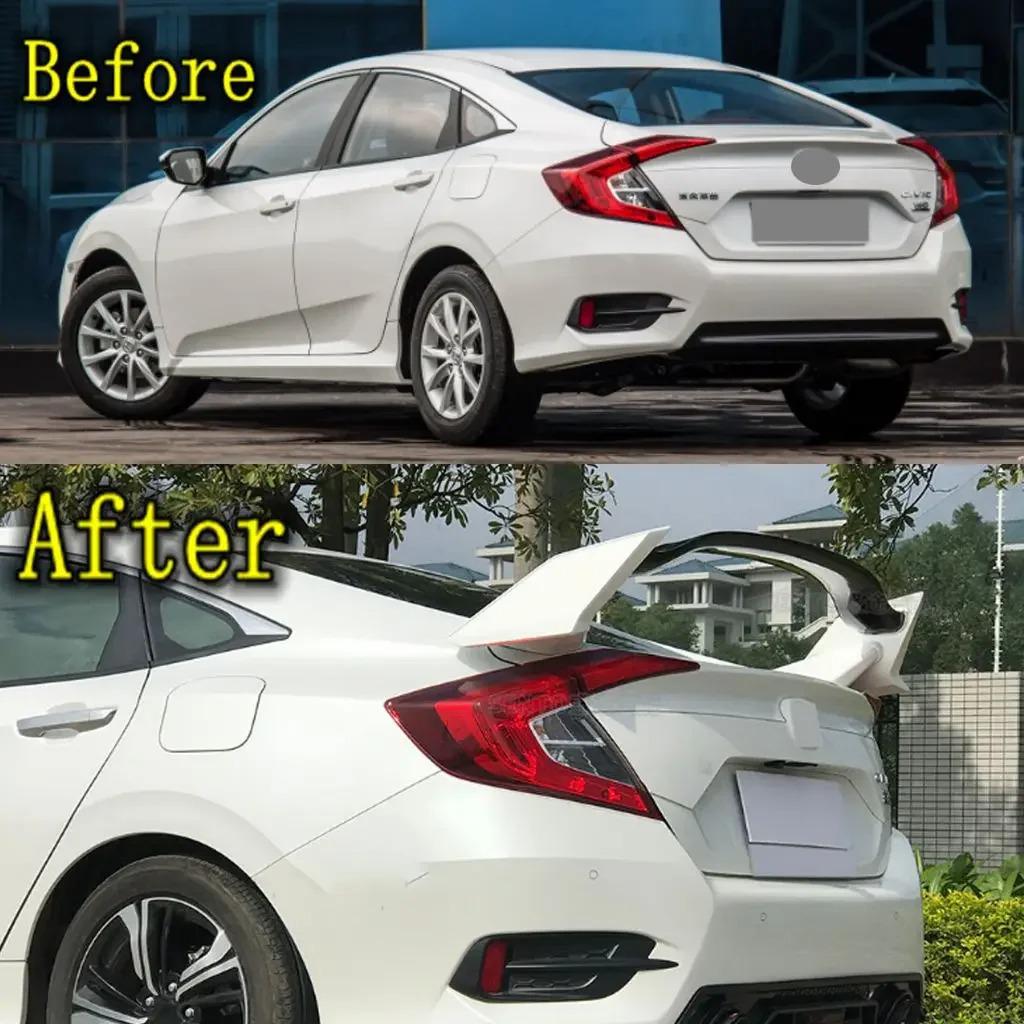 2023+ Honda Civic Hatchback Sedan Type-R Style Rear Spoiler (11th Gen, No-Drill)