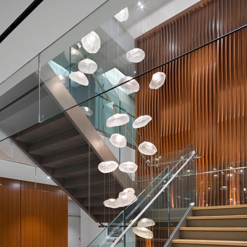 Modern Stair chandelier Pendant lights indoor lighting iling lamp hanging light led Chandeliers for living room indoor lightin