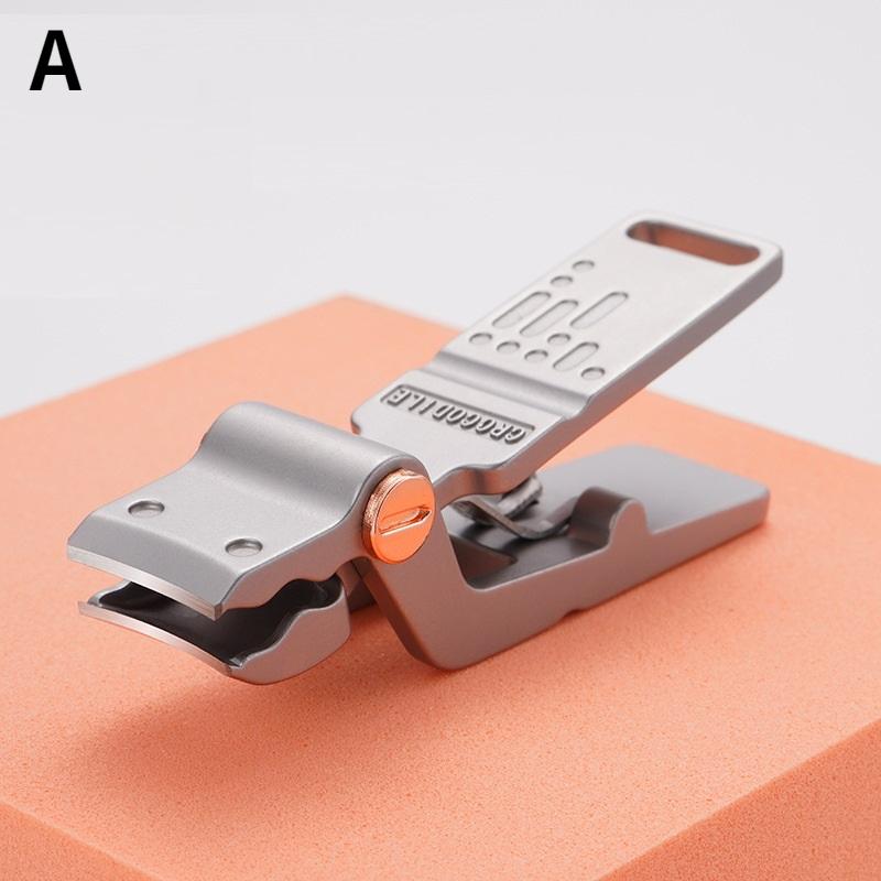 

Машинки для стрижки ногтей в форме крокодила, маникюрные ножницы из нержавеющей стали с толстыми твердыми пальцами, инструменты для педикюра с защитой от брызг A