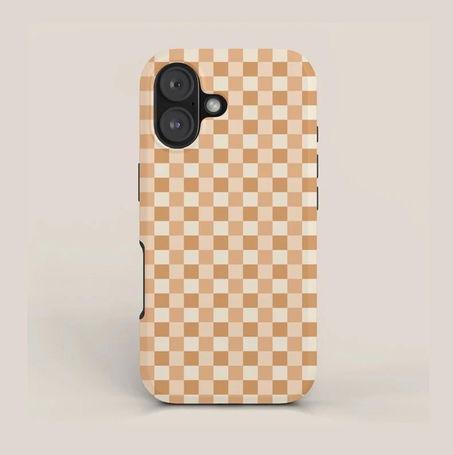 

Y2K Swag Retro Plaid Korean Phone Case for iPhone 17 17e 16e 16 15 14 13 12 11 X XS XR XSMAX 7 8 Air Pro Max Plus Double-layer iPhone 11