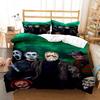 Halloween horror movie clown Comfortable Duvet Quilt Cover Pillowcase Bedding Set Children Bedroom Decoration Home Textile